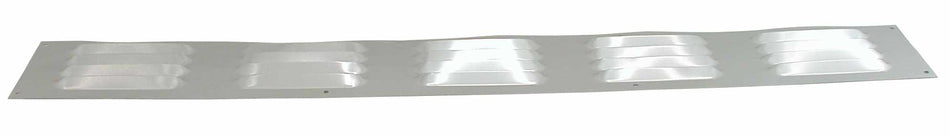 Door Vent  -  Louvred Aluminium 610x76mm  Silver