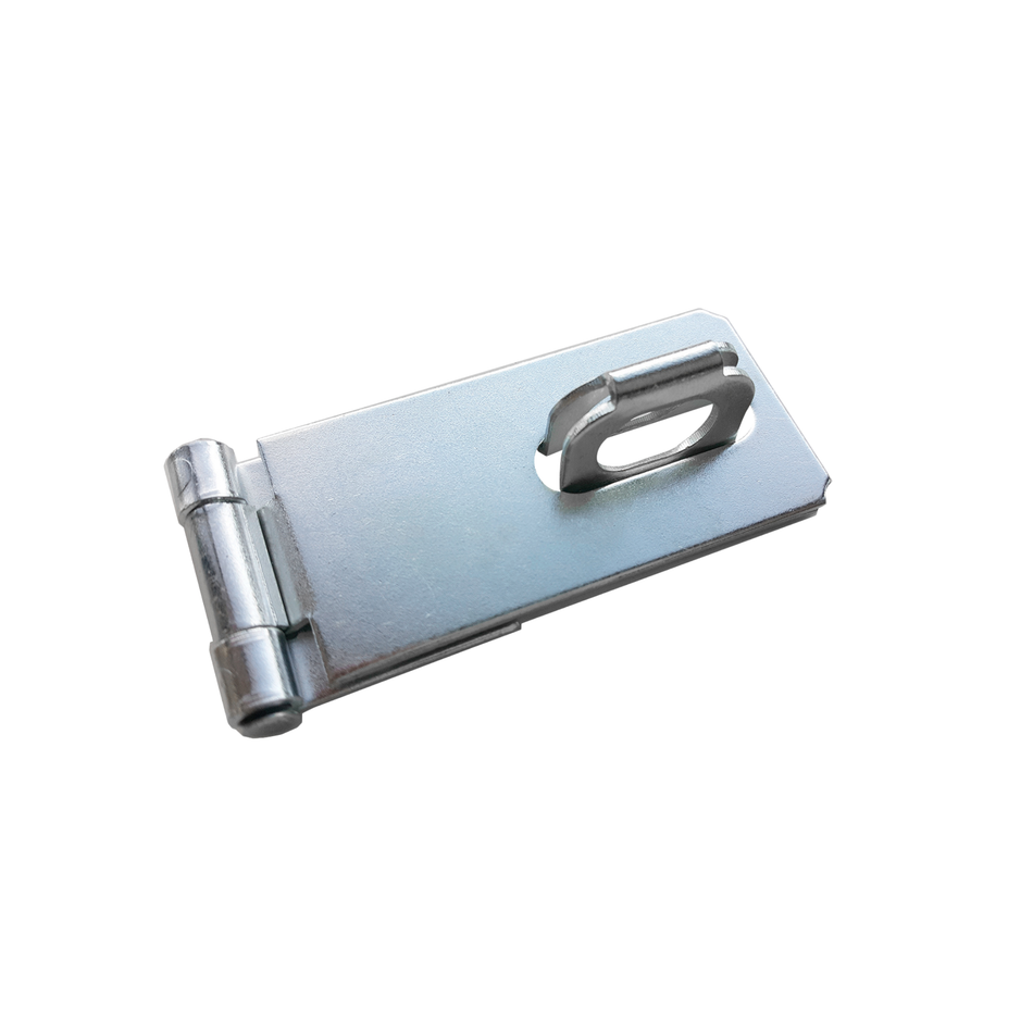 Safety Hasp & Staple 3 Inch (75mm) Gate, Shed & Cabinet Door Lock - Zinc Plated