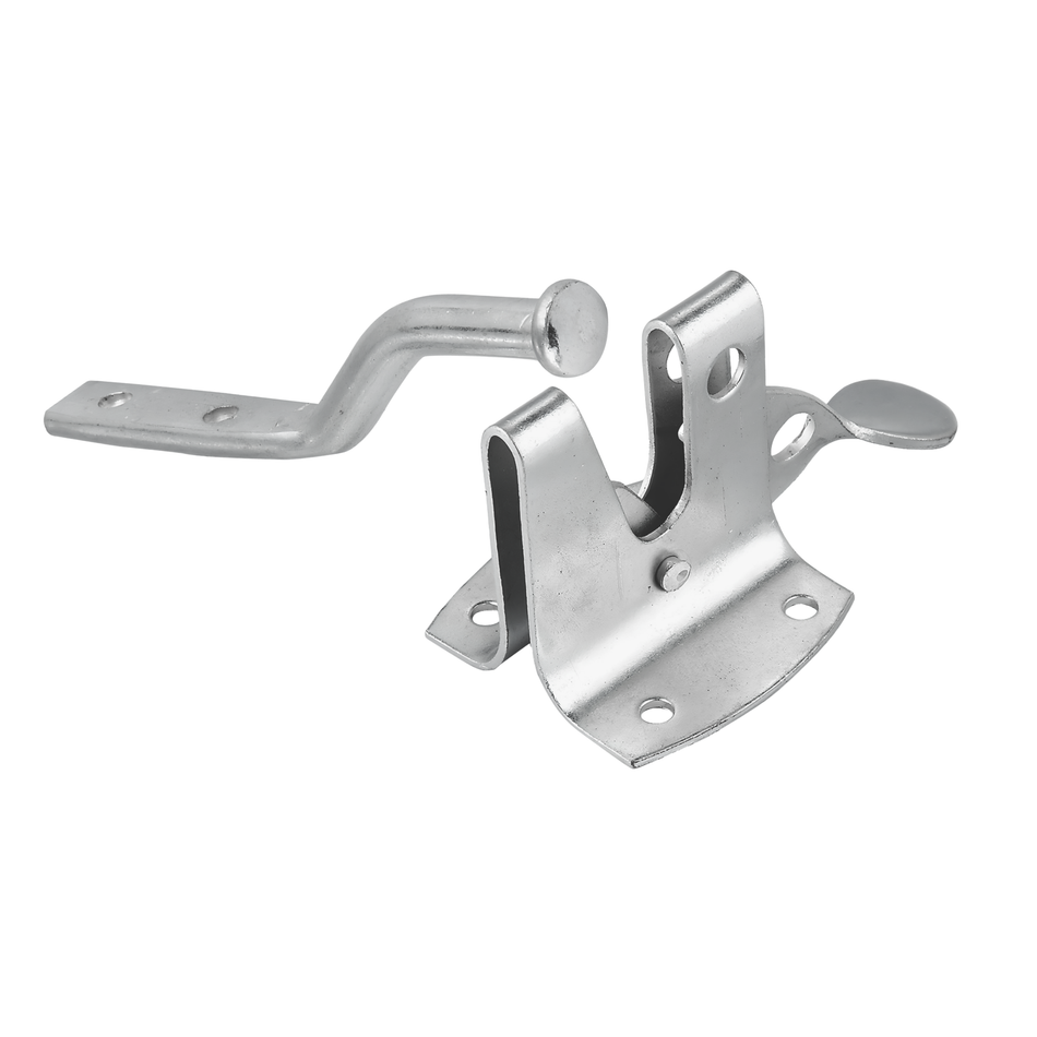 Auto Gate Latch 50mm Zinc Galvanised, Self Closing for Wooden Gates & Shed Doors