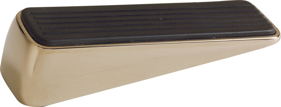 Door Wedge Large Polished Brass PK1