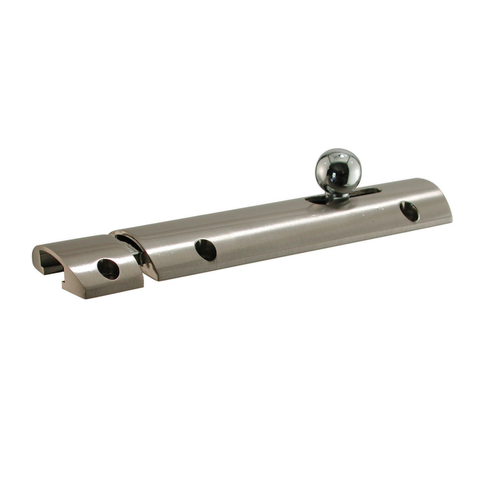 Convex Door Bolt 76mm 1 Pack - Brushed Satin Nickel