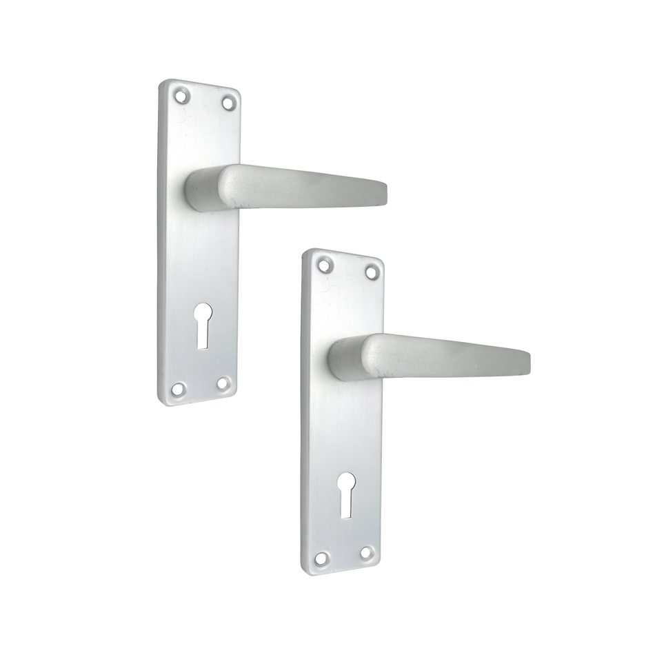 Scroll Latch Door Handles Aluminium Victorian 150mm 6 Inch (1 Pair)
