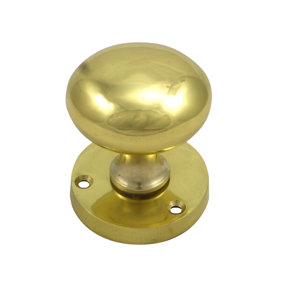 Mortice Door Knobs 55mm - 2 Inch (1 Pair) - Polished Brass