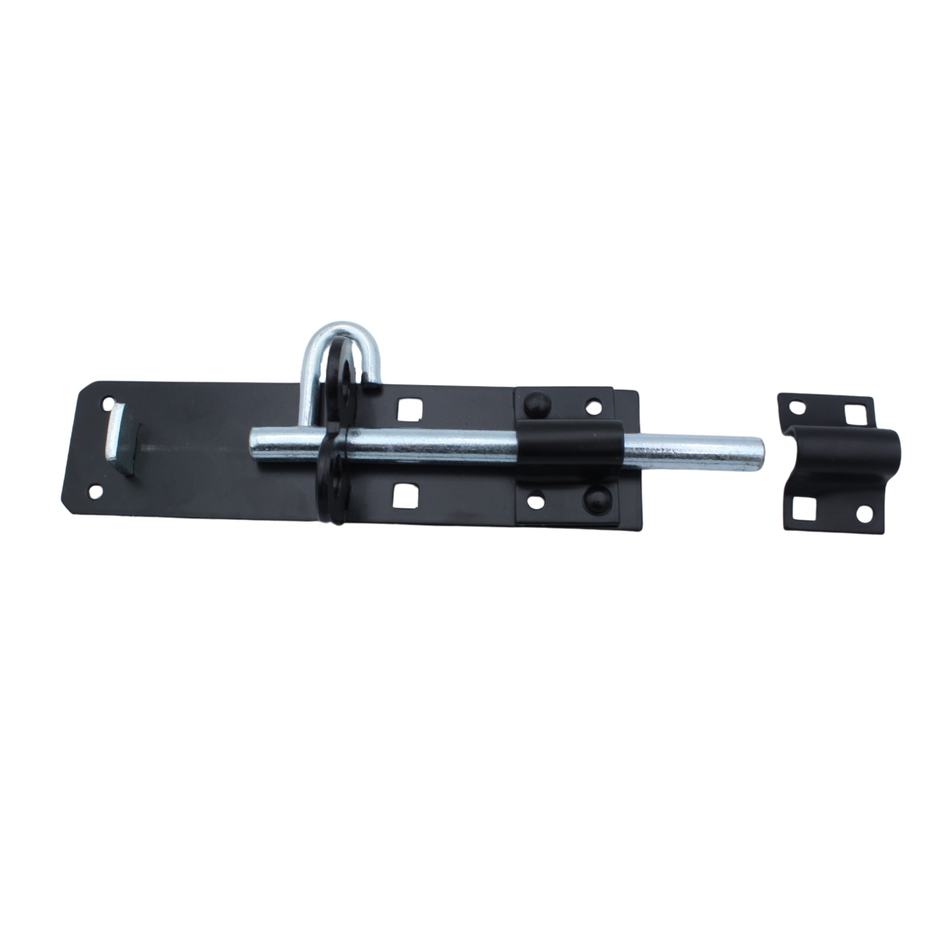 Brenton Padbolt 6 Inch (150mm) Sliding Gate & Door Lock - Black