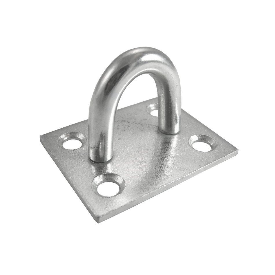 Galvanised Staple on Plate D-Shackle U Hook - 50mm