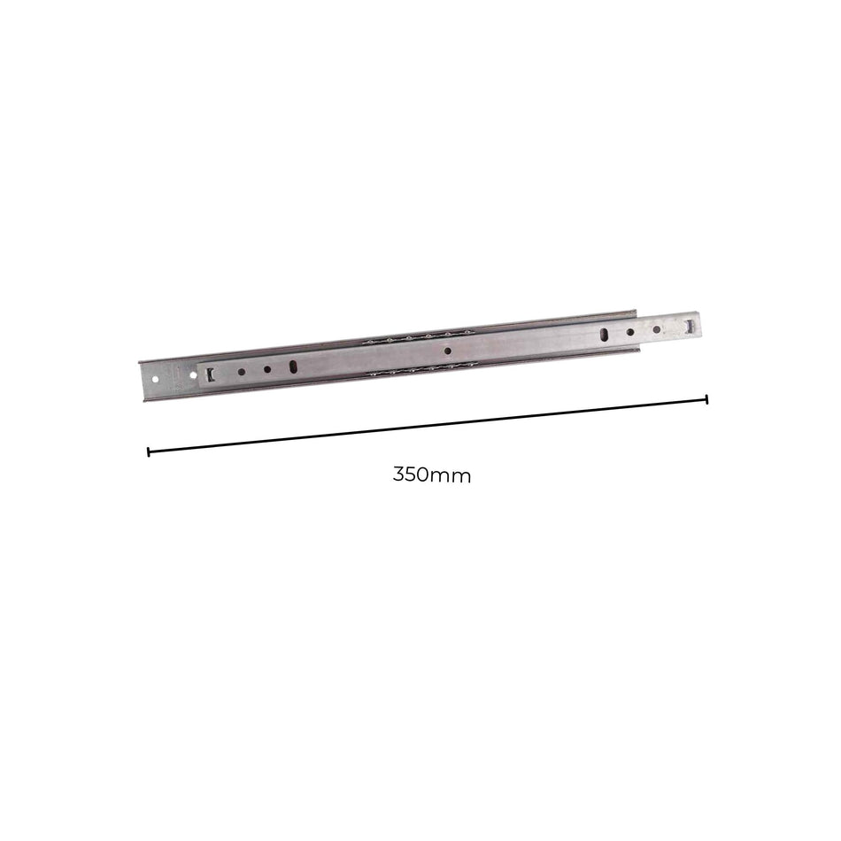 Ball Bearing Drawer Runners 35cm - Zinc Plated (2 Pack)