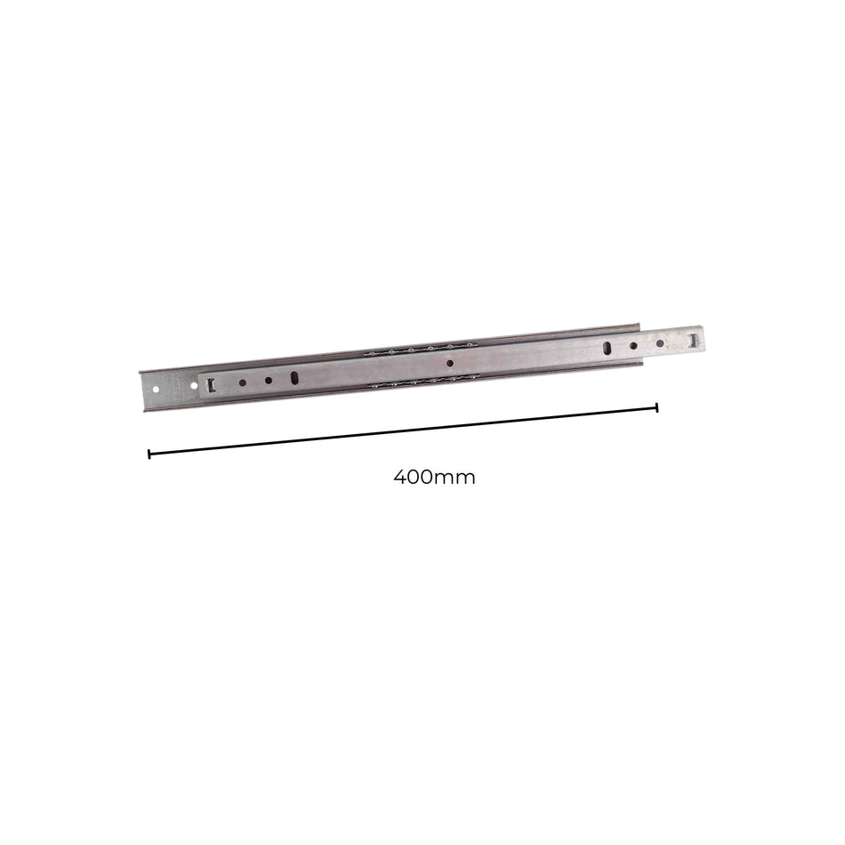 Ball Bearing Drawer Runners 40cm - Zinc Plated (2 Pack)