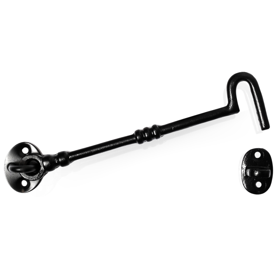 Decorative Cabin Hook 150mm - Antique Black