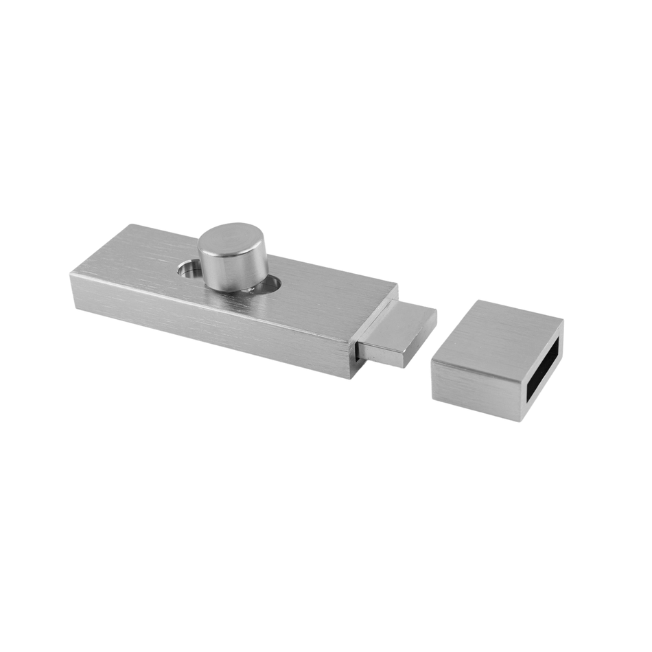 Modern Door Bolt 75mm Satin Nickel Slide Barrel Lock Latch Shed Toilet