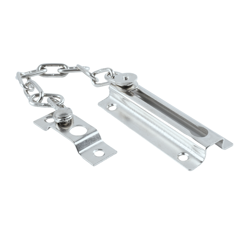 Door Chain 85mm Satin Nickel Chain Lock Front Door Security Childproof