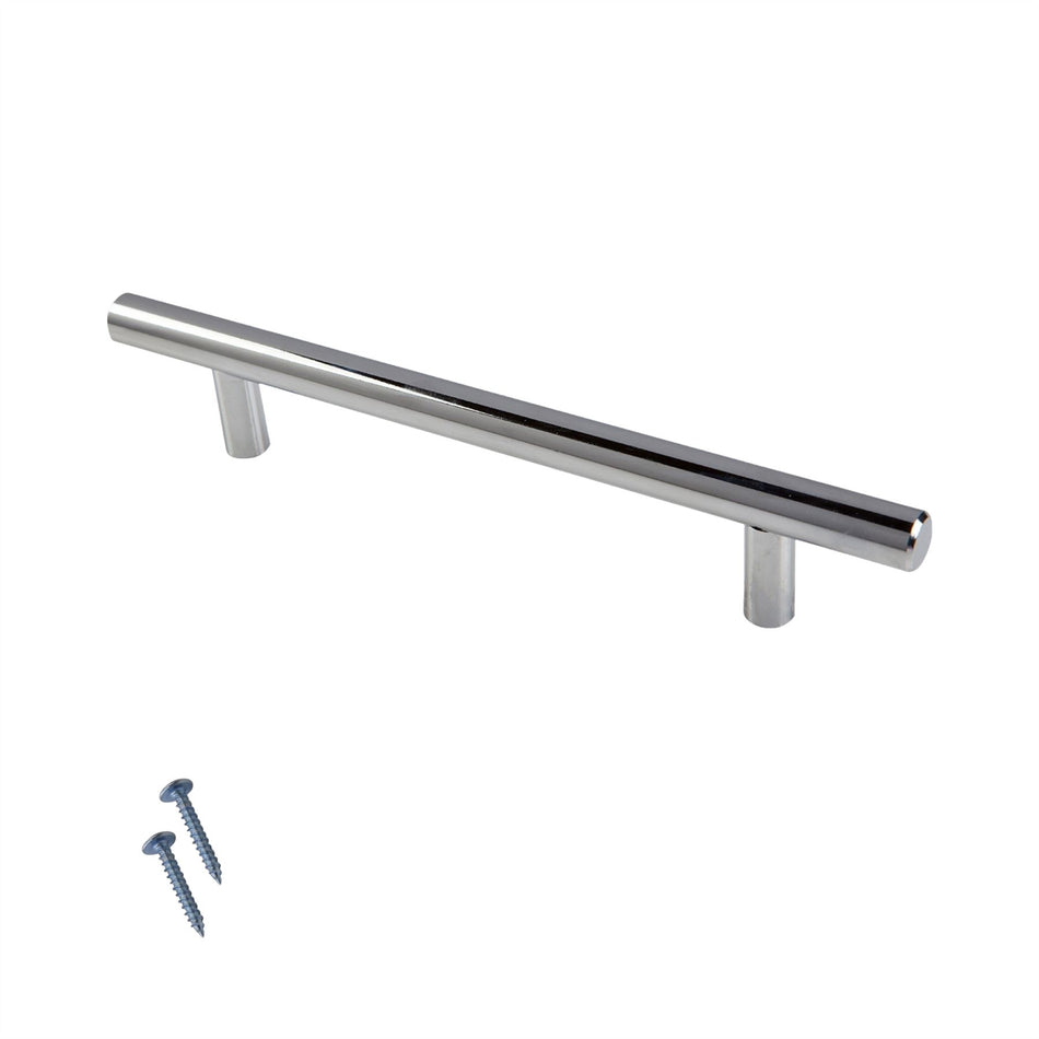 10 Pack T-Bar Metal Handles - Modern Cabinet & Drawer Pull Handles for DIY Projects