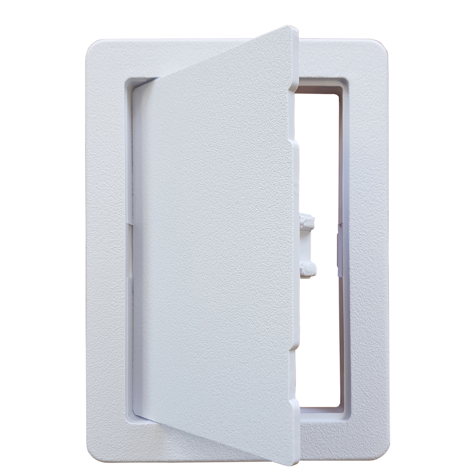 White Plastic Access Panel - 100 x 150 mm