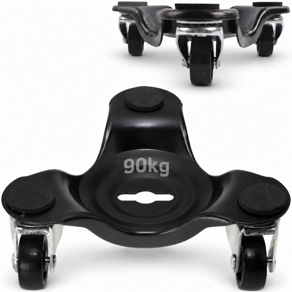Tri Castor Dolly - 150x150mm, 90kg Load Capacity, Metal Frame