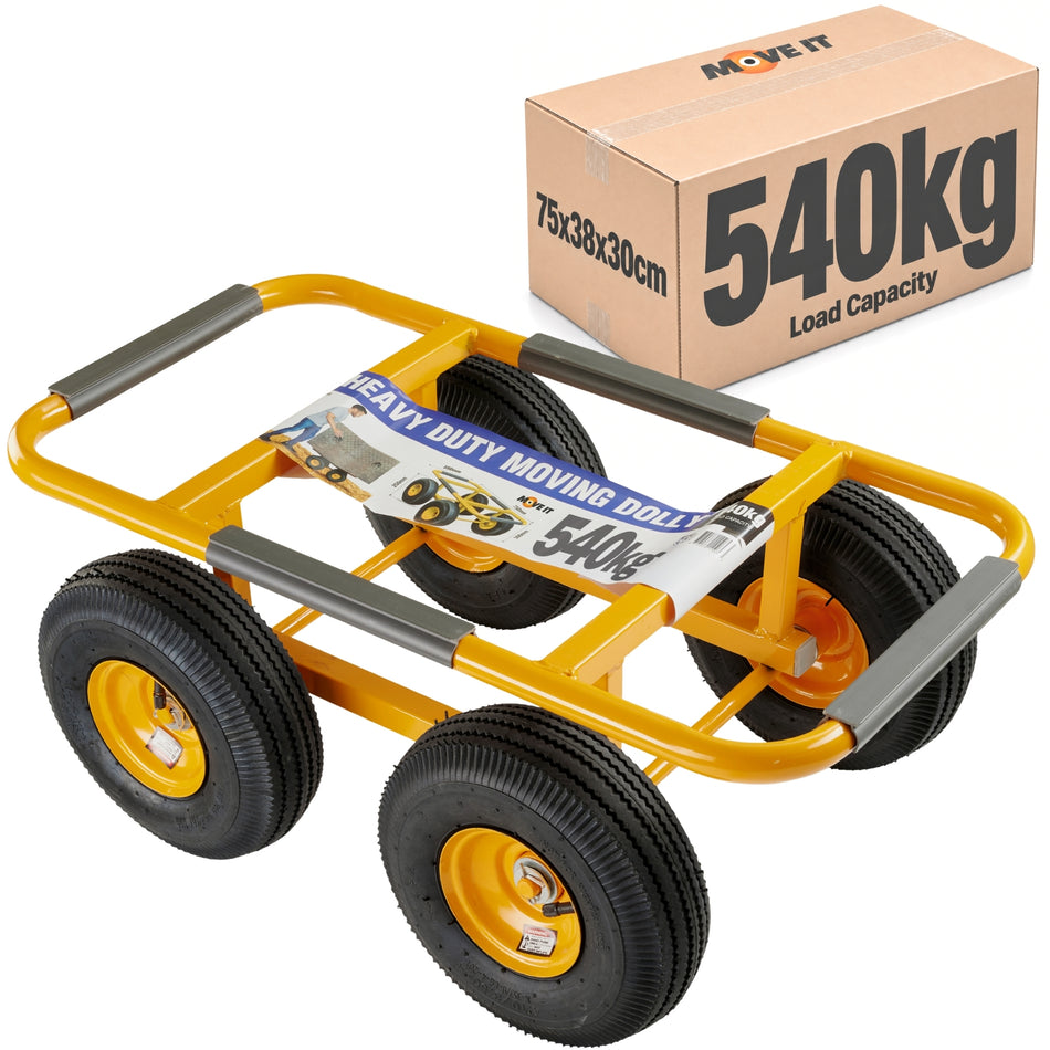 Heavy Duty Steel Dolly for Removals, 540kg, Moving Large Furniture