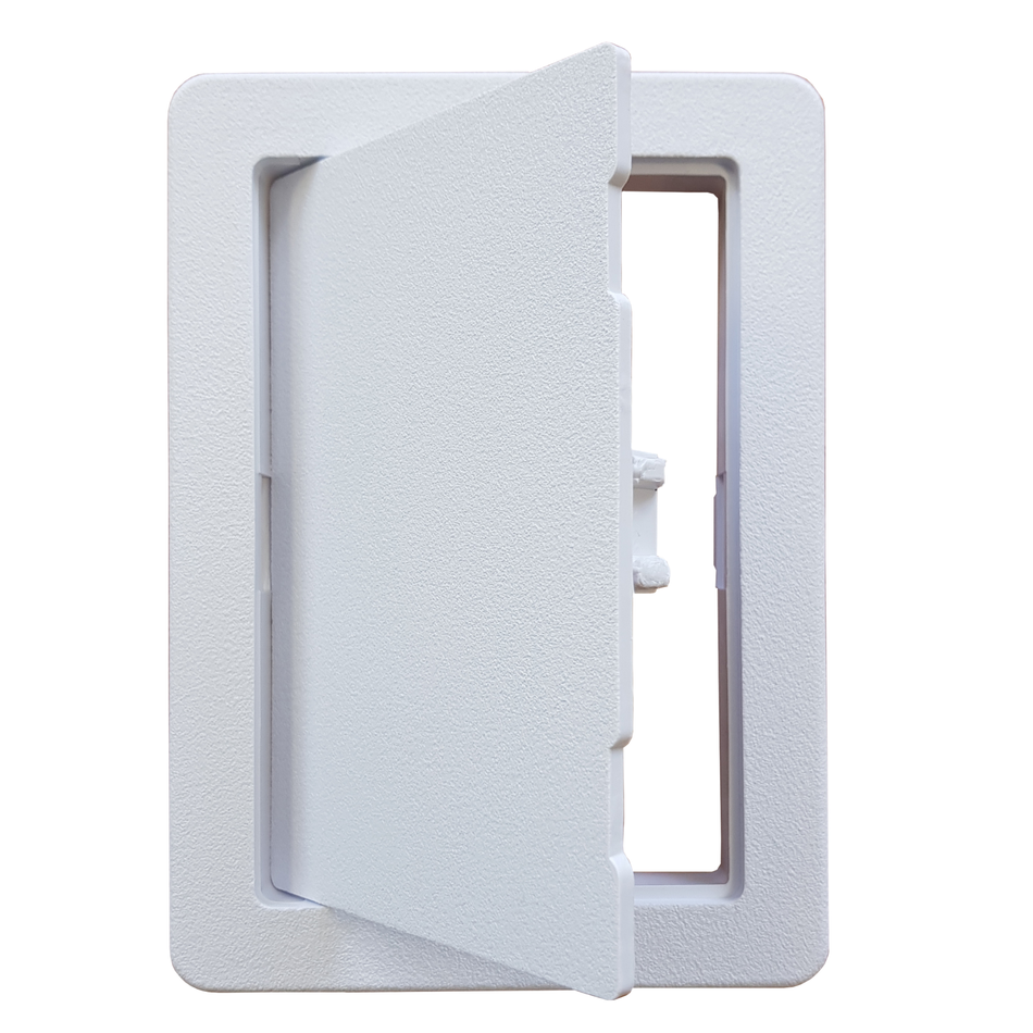 White Plastic Access Panel - 150 x 225 mm