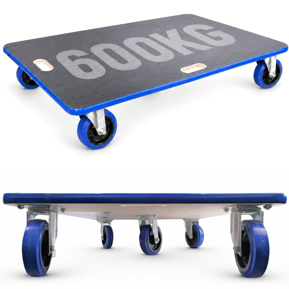 Dolly Trolley 600kg Large Heavy Duty Appliance Furniture Mover, 90x60cm