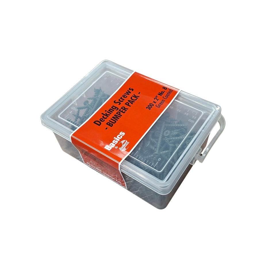 Decking Screws - 300 x 2" No.8 Bumper Pack for Timber & Fencing