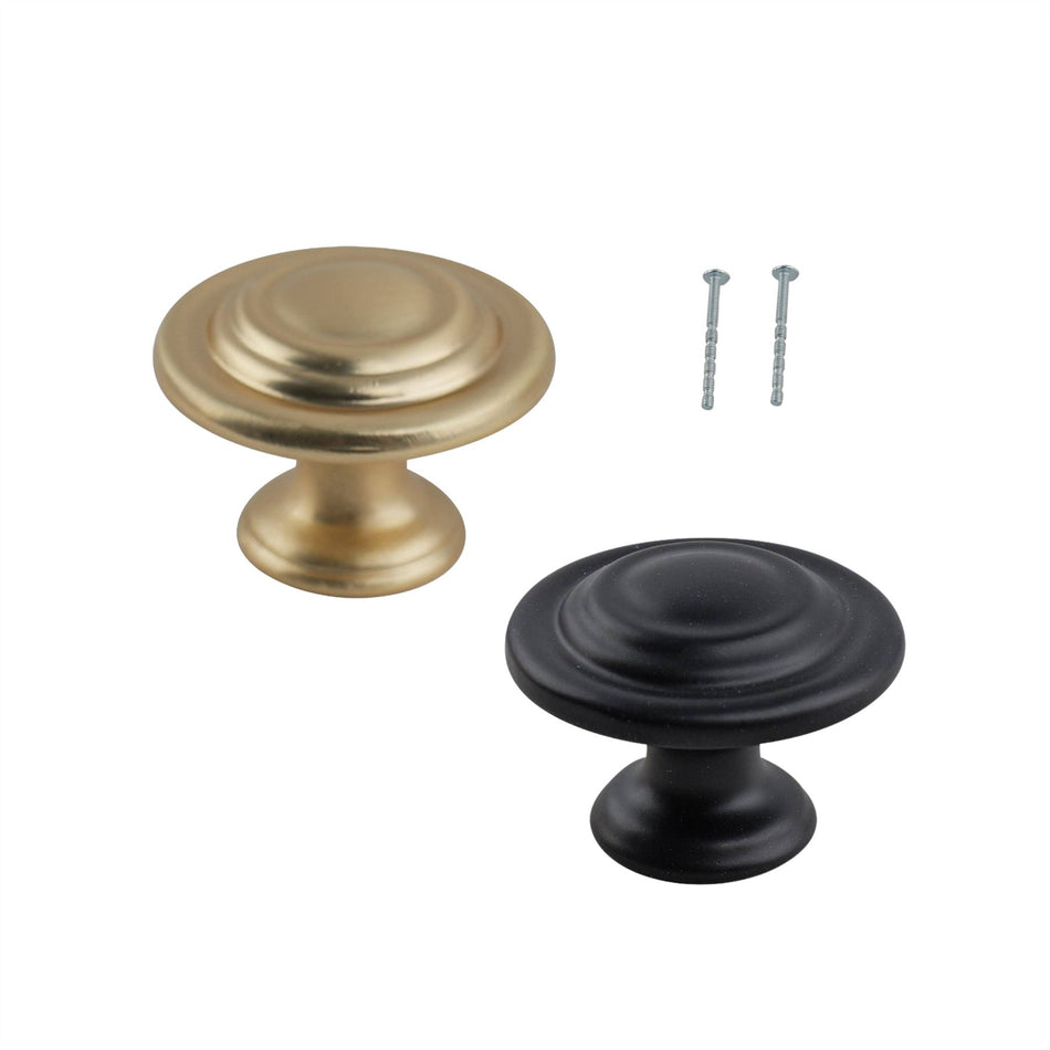 10 Pack Toledo Circular Cabinet Door Knobs