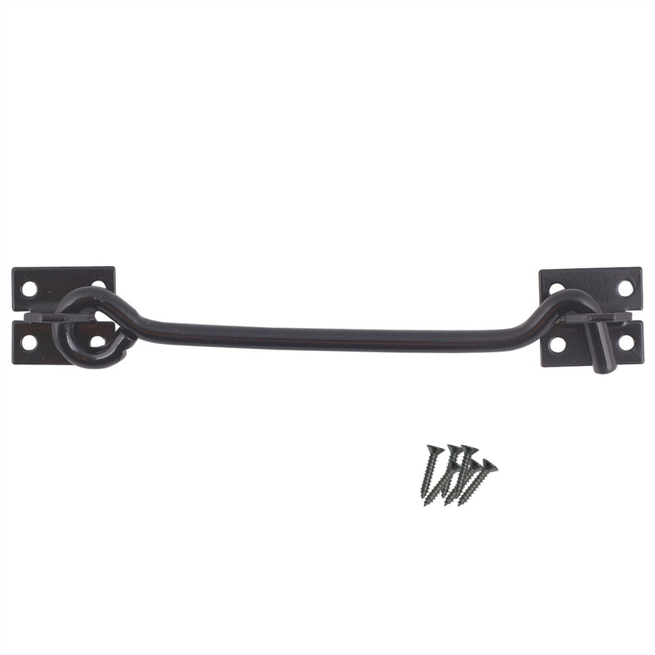 Wire Cabin Hook 200mm Black PK1