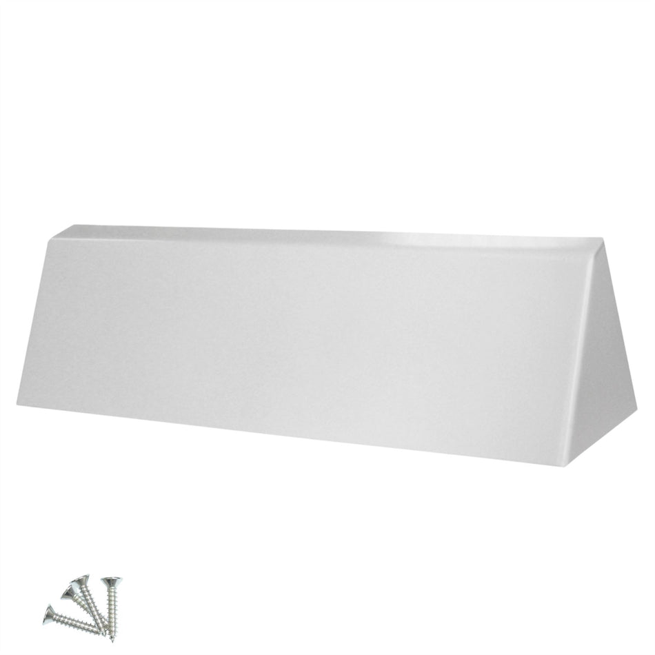 Door Letterbox Security Cowl Hood, 12 inch Key Fishing Blocker Guard - Silver