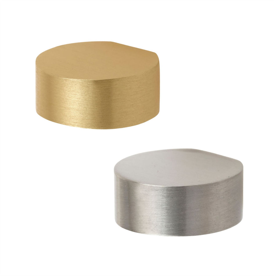 10 Pack Coin Metal Knobs 25mm - Modern Cabinet & Drawer Knob Handles