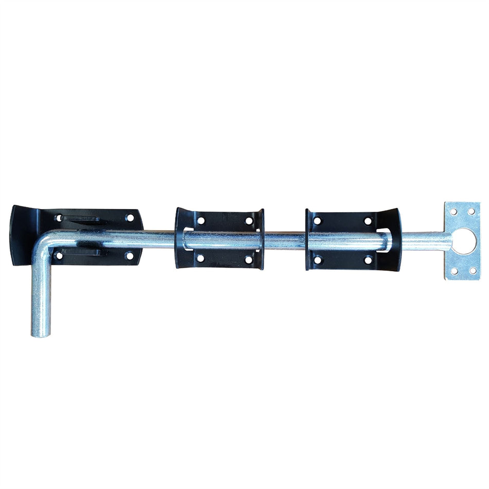 Garage Door Security Bolt 300mm Black/Galvanised PK1