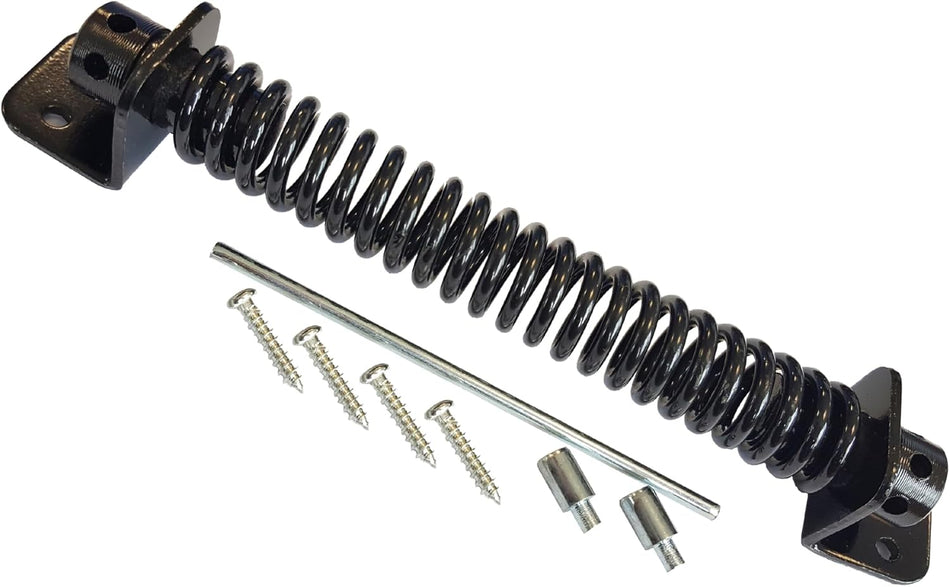 Adjustable 200mm Gate Spring, Black, Custom Tension Hardware Kit