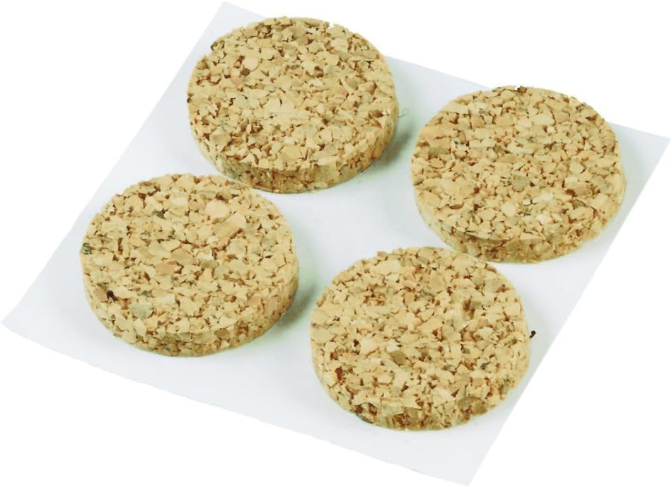 13mm Round Cork Pads, Self-Adhesive, Non-Slip Furniture Leg Protectors, Brown, Pack of 24
