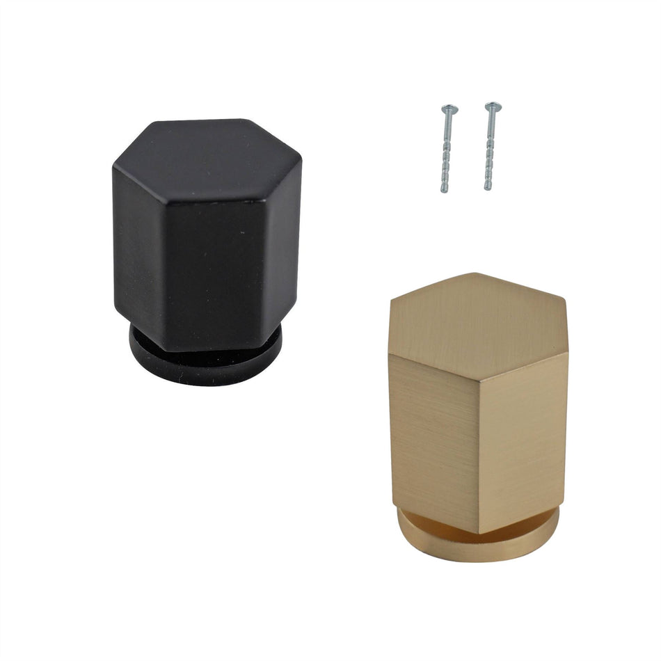10 Pack Hexagonal Cabinet Knobs