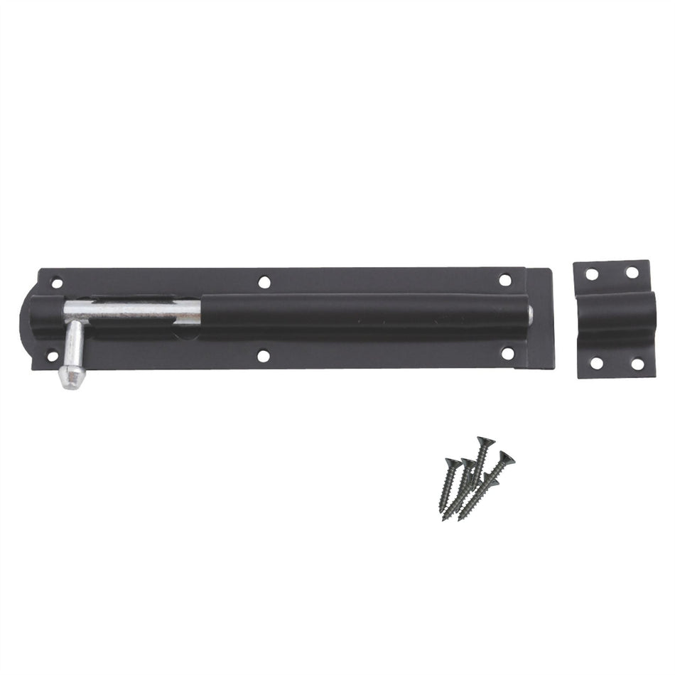 Tower Bolt 200mm Black PK1