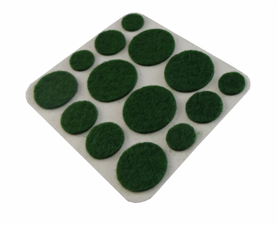 Felt Gard Furniture Felt Pads Round Assorted Green Pack of 46