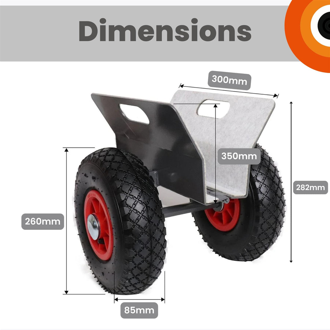 Drywall Trolley Board Panel Dolly Door Mover Heavy Duty Steel Frame Mover Cart - Select Hardware