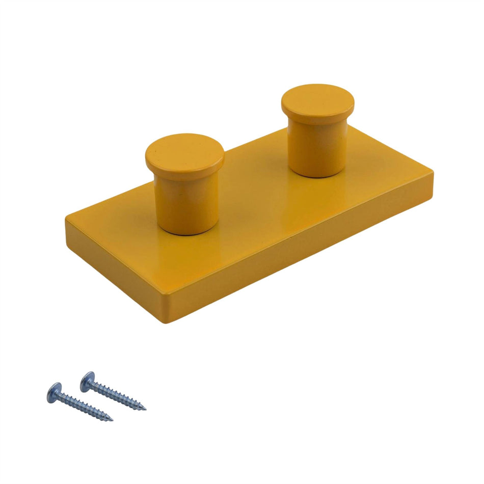 5 Pack Vibrant Kids Blocks Coat Hooks