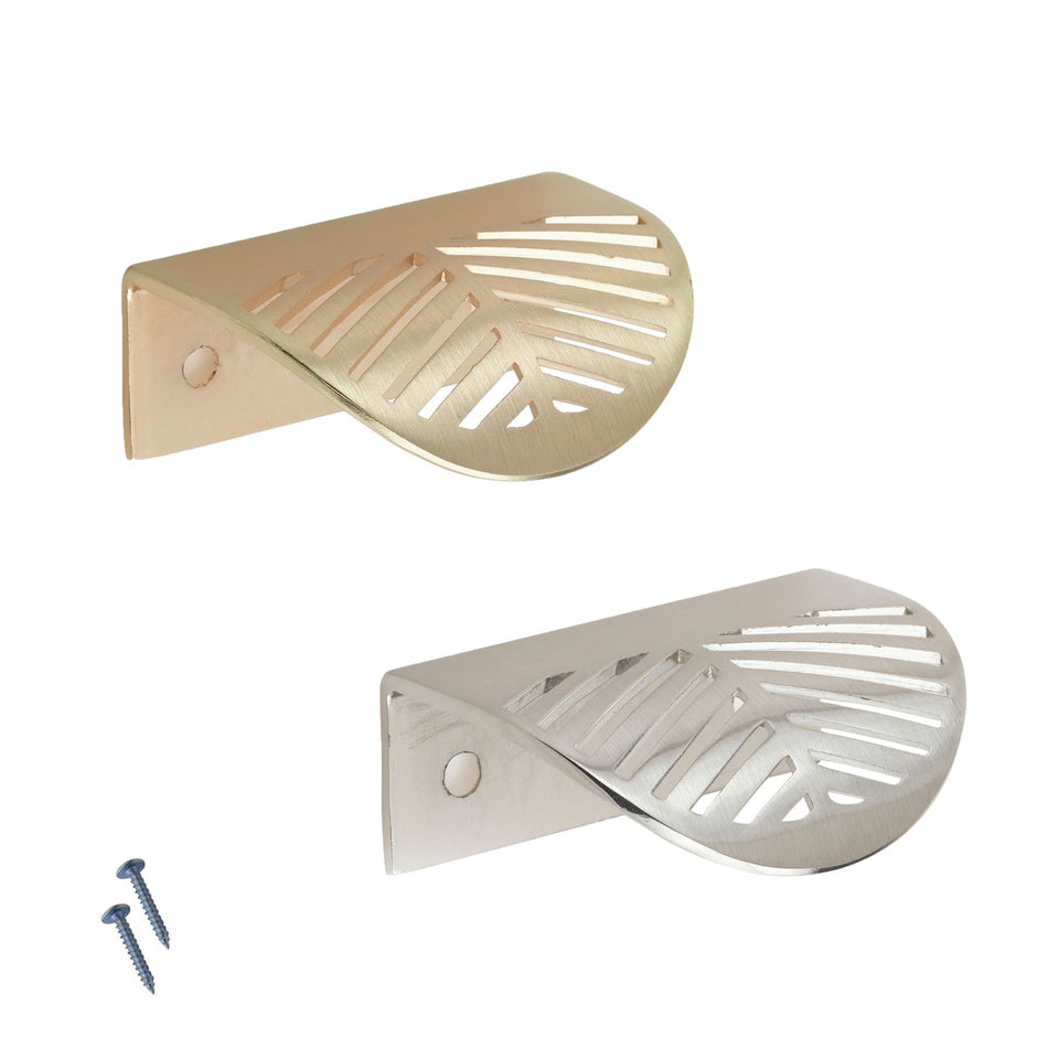 10 Pack Deco Lip Pull Handles 60mm - Modern Cabinet & Drawer Pull Handles
