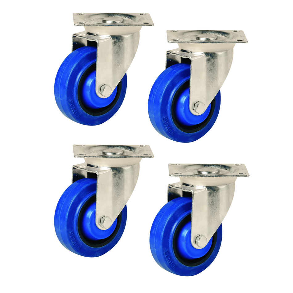 Swivel Castor Wheels Trolley Furniture Caster With Brake Heavy Duty Castors