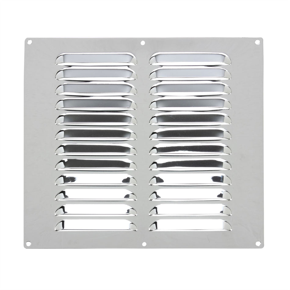 Louvre Air Vent Cover 9" x 9" Polished Chrome