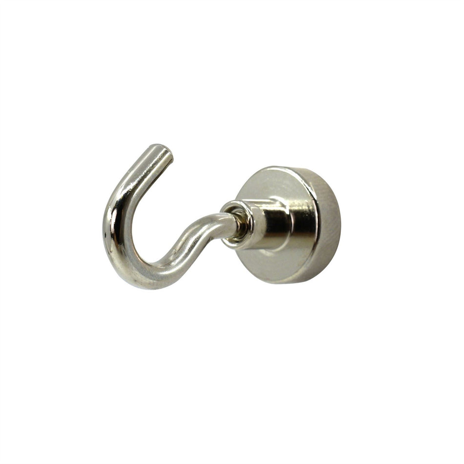 EverHang Magnetic Hooks – Silver 15 x 19mm, 51N Strength (Pack of 10)