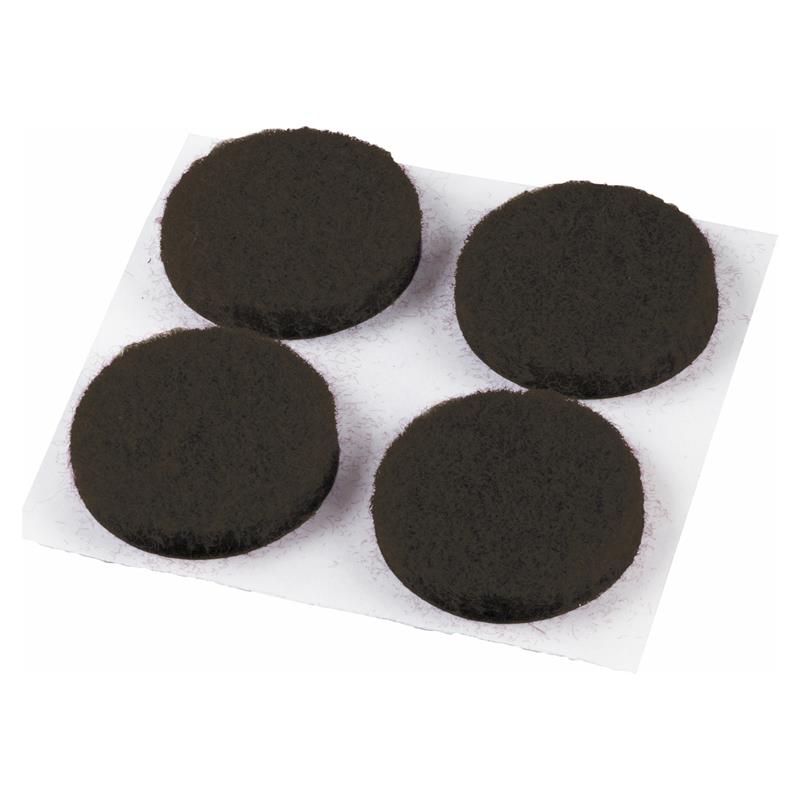 Felt Gard Furniture Round Felt Pads 13mm Black – Pack of 24