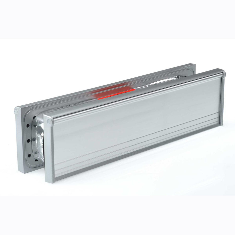 Letterplate - Postport 40-80mm 12" Silver/SAA