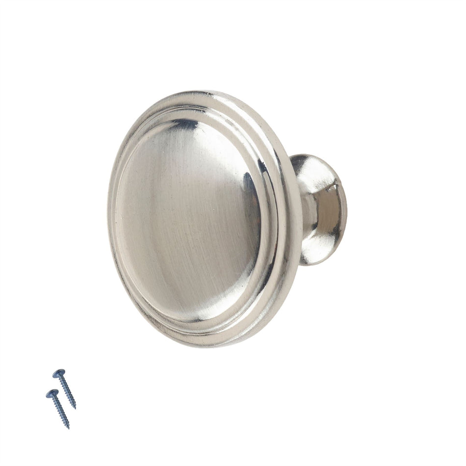 10 Pack Multi Ring Door Knobs 30mm Satin Nickel – Modern Aluminium Door Knobs