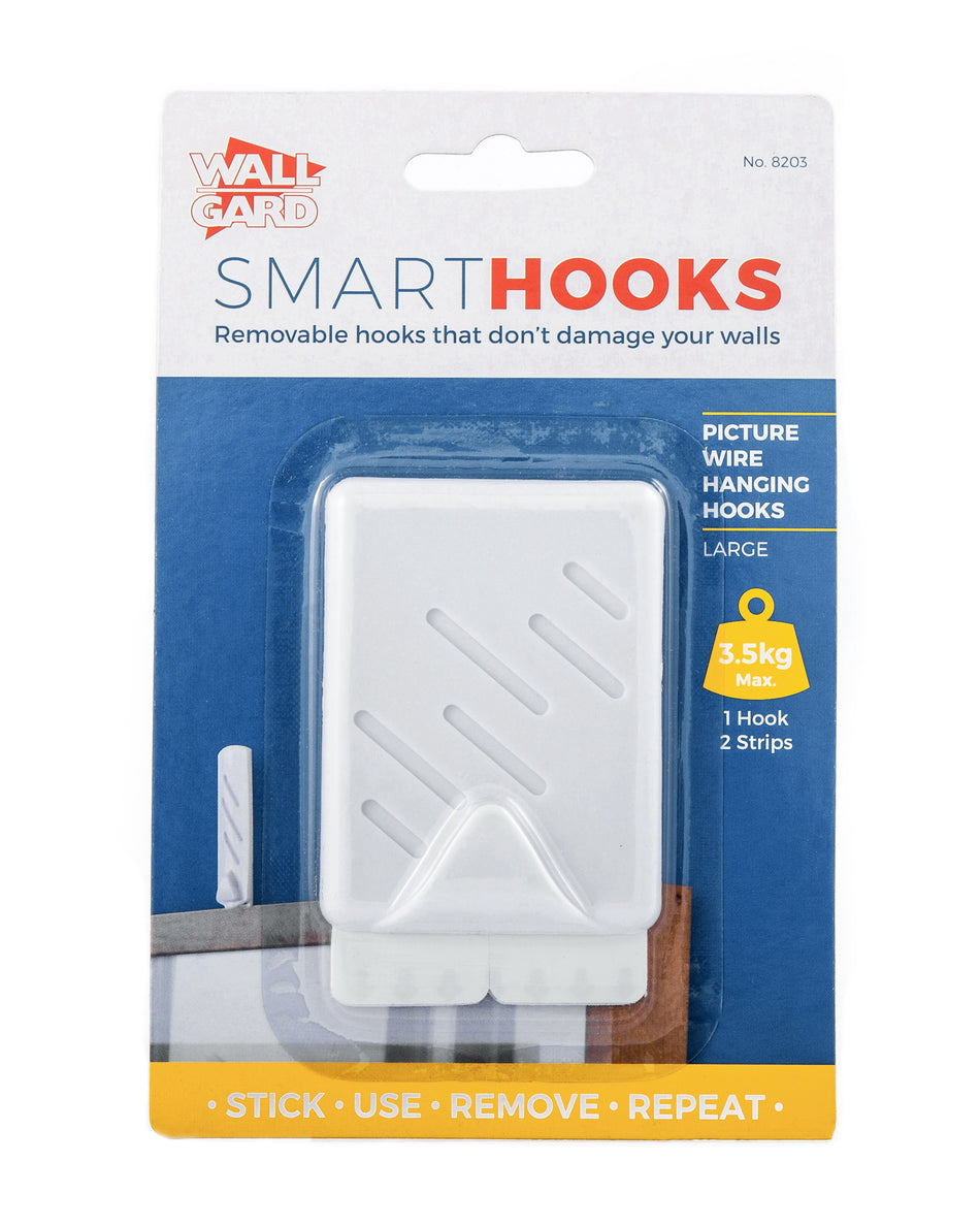 Wall Gard Picture Hook Large White 1PK