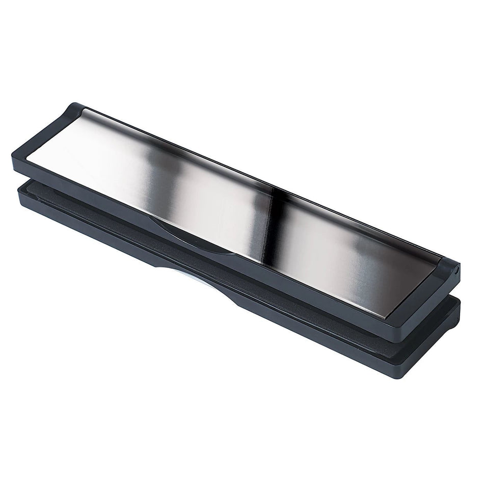 Letterplate  -  Postport 20-40mm 12" Black/P Silver