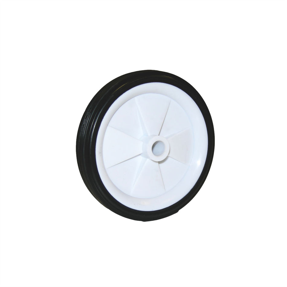 Puncture-Proof Tyre-100mm Diameter, Solid Rubber, Plastic Hub, 30kg Load