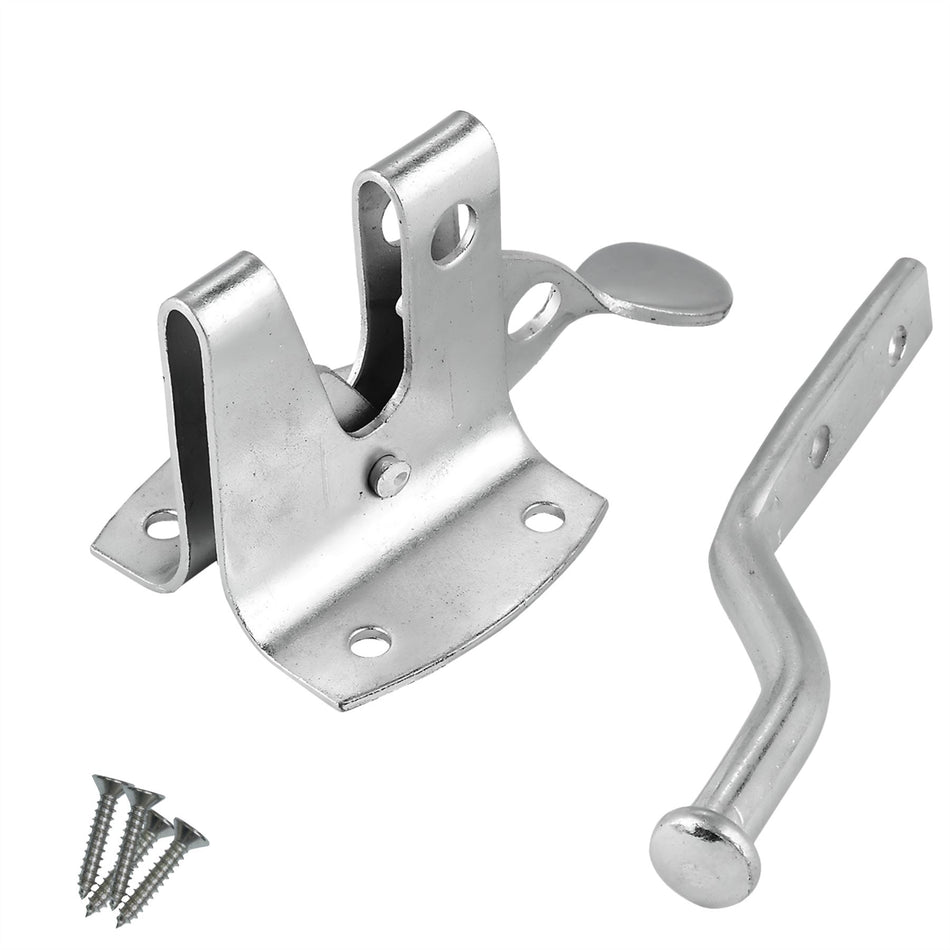 Auto Gate Latch 50mm Zinc Galvanised, Self Closing for Wooden Gates & Shed Doors