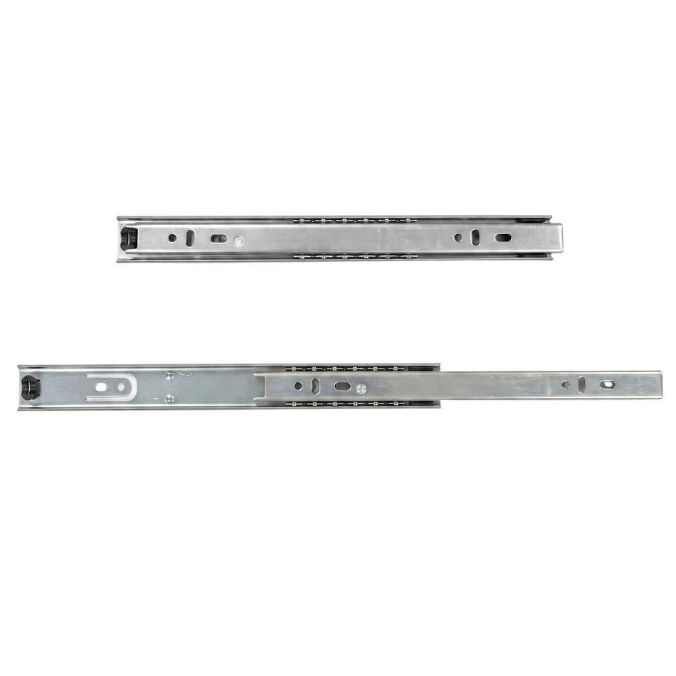 246-338mm Ball Bearing Drawer Runners Zinc Plated Cabinet Slides 2 Pack - Select Hardware