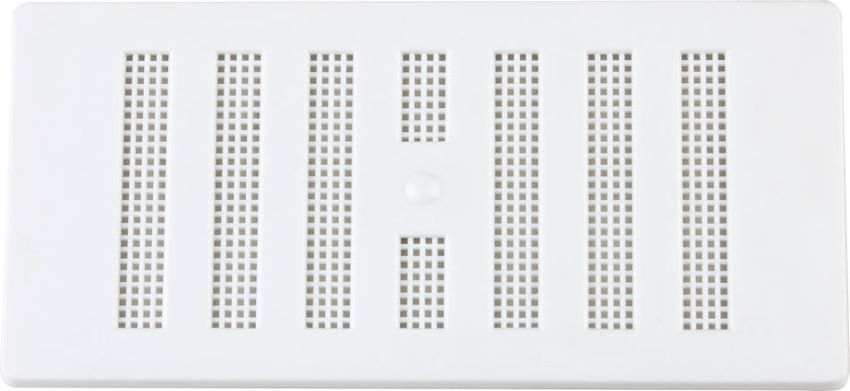 Vent -Adjustable w F/Flyscreen Plastic 6x3" White