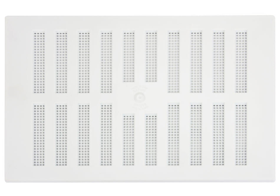 Vent -Adjustable w F/Flyscreen Plastic 9x6" White