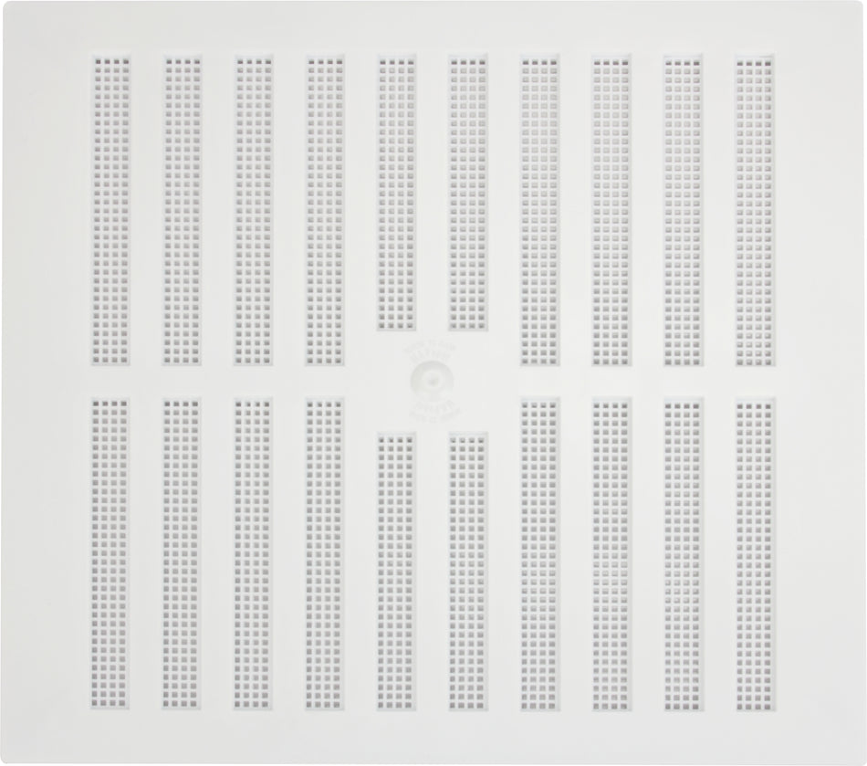 Vent -Adjustable w F/Flyscreen Plastic 9x9" White