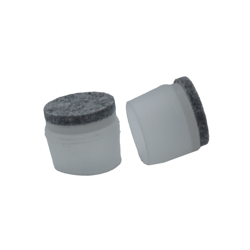 25mm Furniture Feet Caps Clear Felt-Ended Leg Tips – Pack of 4