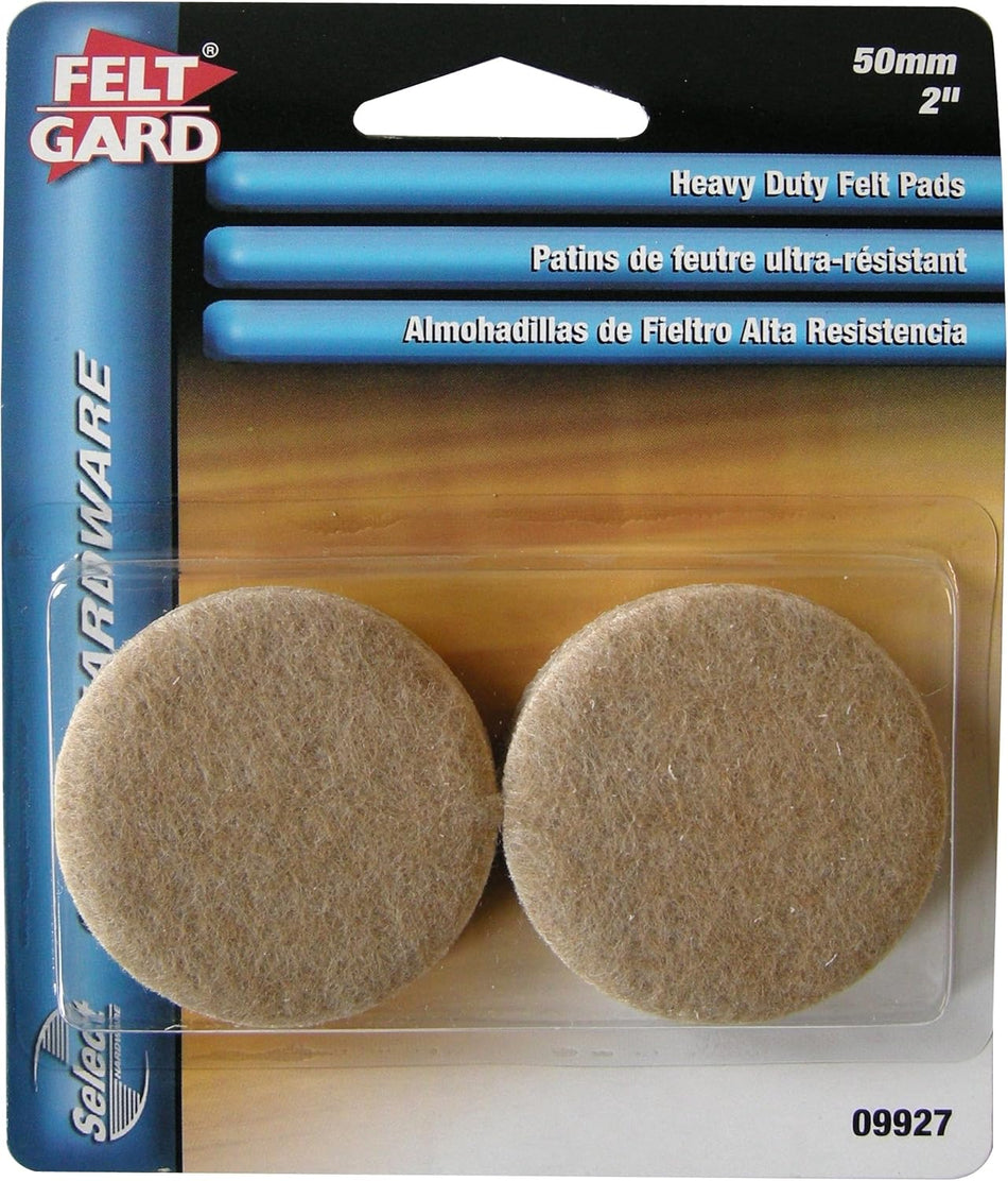 50mm Round Furniture Pads, Pack of 4
